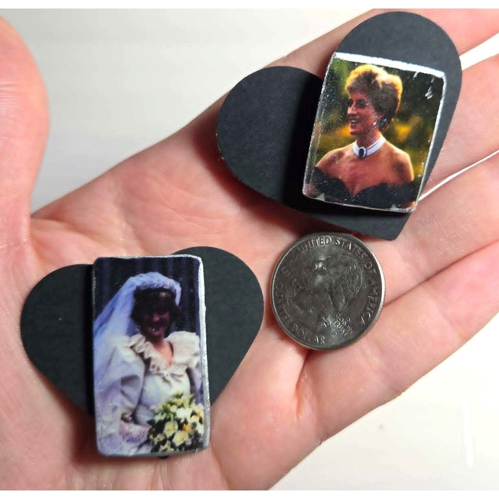 Handmade Pin Set Lady Diana Royalcore Nostalgiacore Handmade